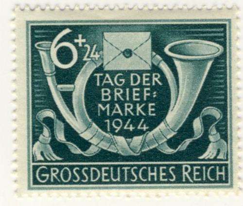 Germany - 1944, 6 + 24 pf,  Postal Day Stamp, MNH