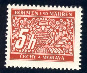 Germany - 1939, 5 Heller Stamp, MNH, Bohemia & Moravia