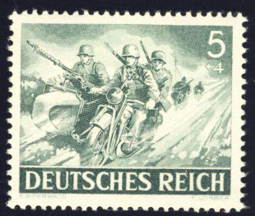 Germany - 1943, Stamp,  Armed Forces + Heroes Day 5 + 4 pf, MNH