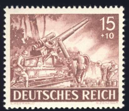 Germany - 1943, Stamp,  Armed Forces + Heroes Day 15 + 10 pf, MNH