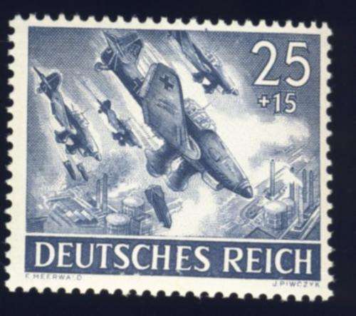 Germany - 1943, Stamp,  Armed Forces + Heroes Day 25 + 15 pf, MNH
