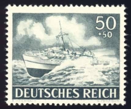 Germany - 1943, Stamp,  Armed Forces + Heroes Day 50 + 50 pf, MNH
