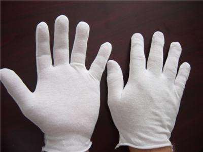 White Cotton Gloves, 1 Pair