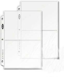 Banknote Pages, fits any Album/Binder, No PVC, 2 Pocket