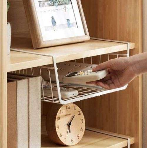 Hanging storage baskets - white