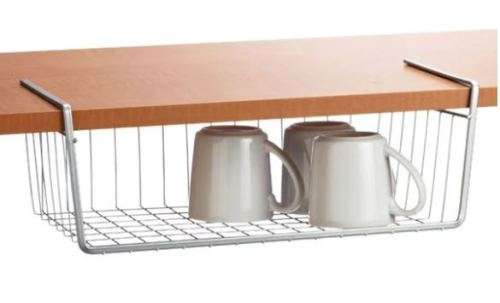 Hanging storage baskets - white