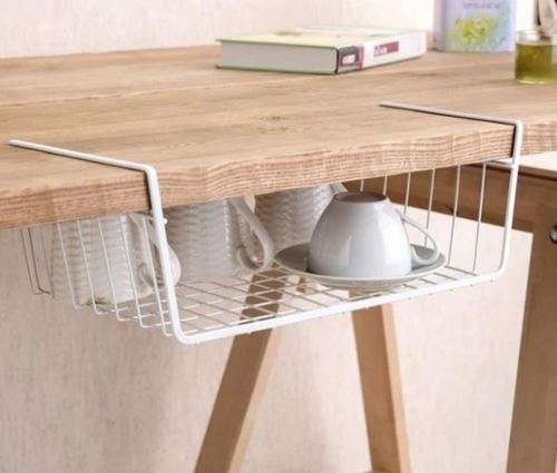 Hanging storage baskets - white