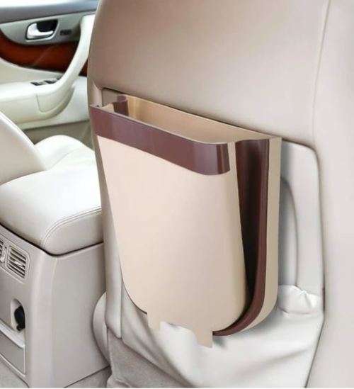 Foldable trash can - use in kitchen, car, bathroom, dining room etc!!