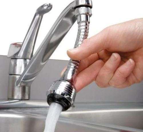 Faucet adaptor with 6" flexi hose