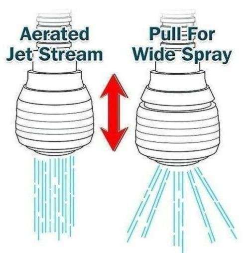 Faucet adaptor with 6" flexi hose