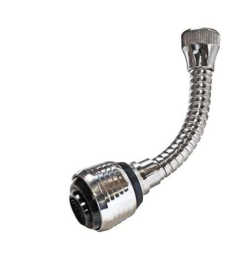 Faucet adaptor with 6" flexi hose