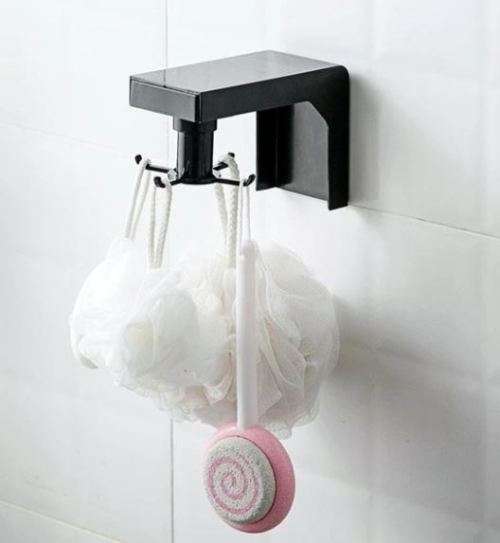 Multipurpose swivel rotating hook for kitchen or bathroom