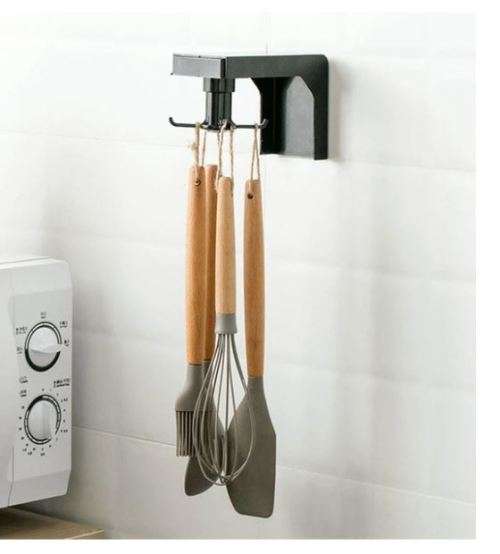 Multipurpose swivel rotating hook for kitchen or bathroom