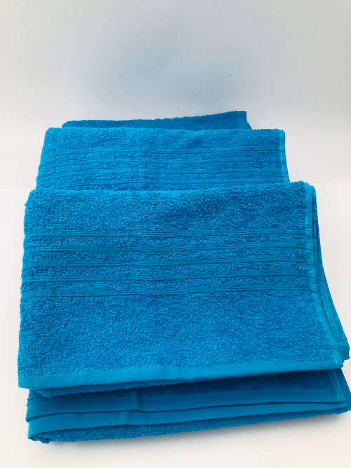 Bath towel 100% cotton 70x130cm - aegean blue