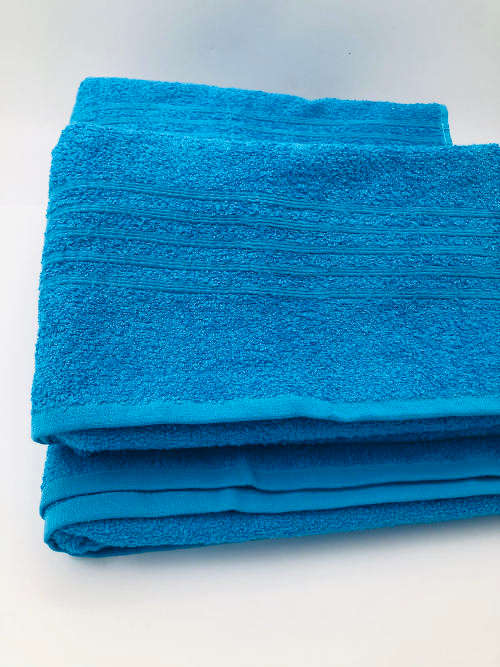 Bath towel 100% cotton 70x130cm - aegean blue