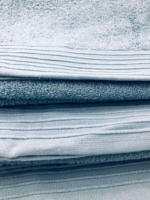 Bath towel 100% cotton 70x130cm - Duck egg