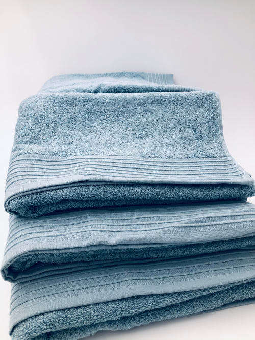 Bath towel 100% cotton 70x130cm - Duck egg
