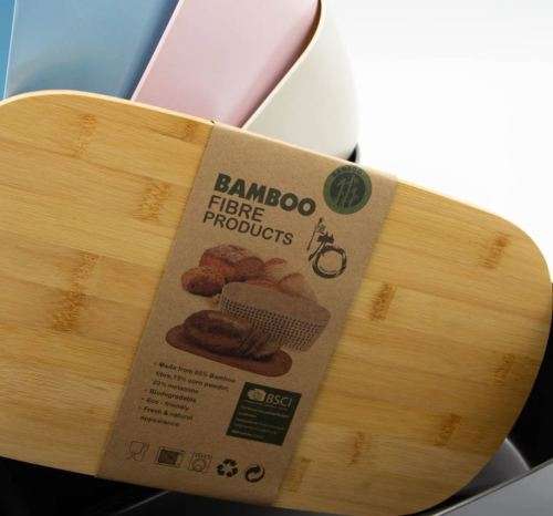 Bamboo Bread Bin 35x20x12.5cm