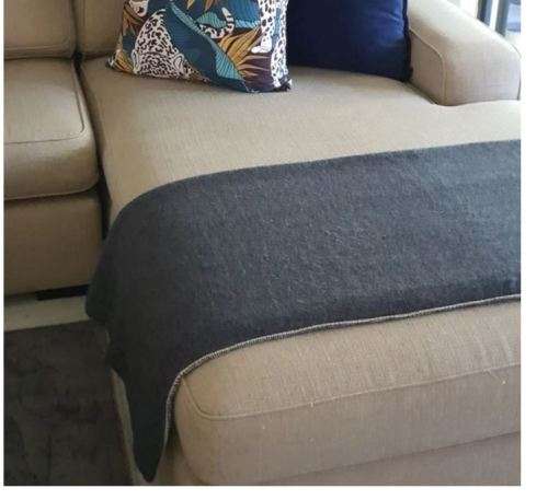 Wool blanket 150cmx200cm - Charcoal Grey