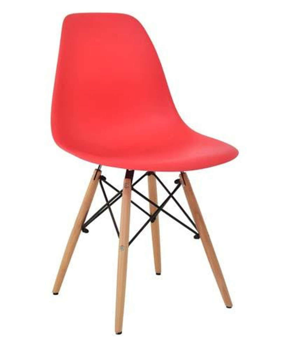 Chairs - Set of 4 ***NEW***Various colours - Red, Yellow, Grey, Black, White - Beechwood Legs