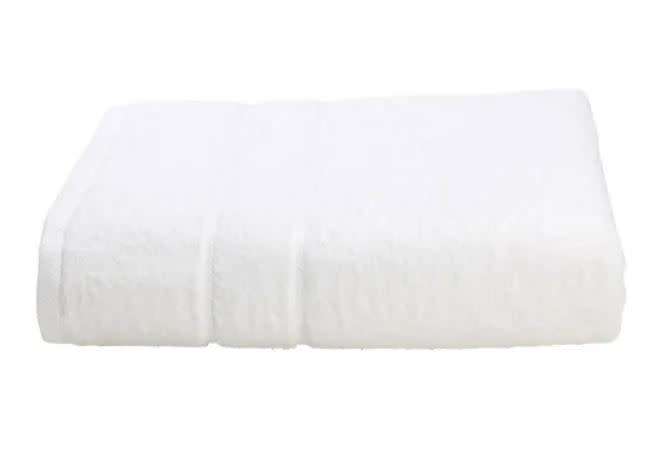 1 x 480gsm white bath towel 70cmx130cm