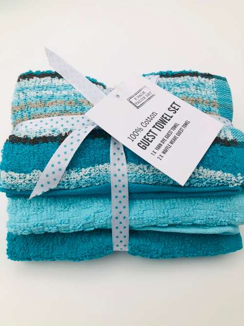 Guest Towels 100% cotton 30x50cm - 3 Pack