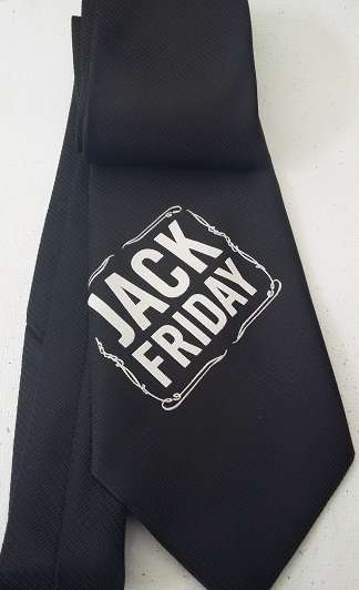 Wow !!!  Highly Collectible Black Jack Daniel"s Tie "Jack Friday"