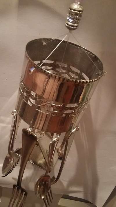 Stunning Silver plated Windchime.  All pieces are marked