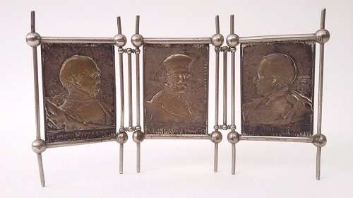 Brass Plaques commemorating the German Empire (Bismarc, Kaiser...)