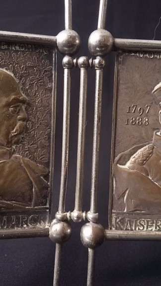 Brass Plaques commemorating the German Empire (Bismarc, Kaiser...)