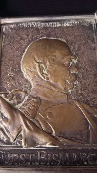 Brass Plaques commemorating the German Empire (Bismarc, Kaiser...)