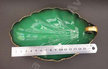 Exsquisite "Vert Royale" Carltonware Footed Bowl - Made in England.  Please read info