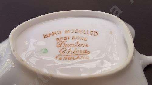 Hand modelled Best Bone Deton China trinket dish made in England