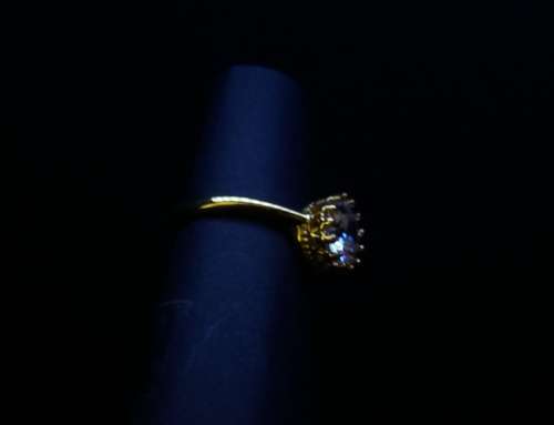 1.28 carat Round Cut Cubic Zirconia Solitaire Ring. 18K Gold Plated. Size 9, R1/2. R3/4