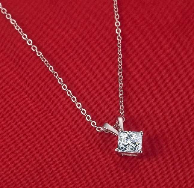 Amazing Simulated Diamond  Necklace