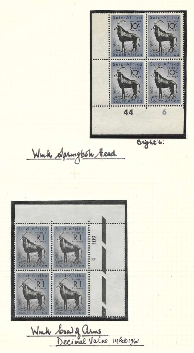 UNION 3rd DEFINITIVE  CONTROL BLOCKS-RARE ACCUMULATION