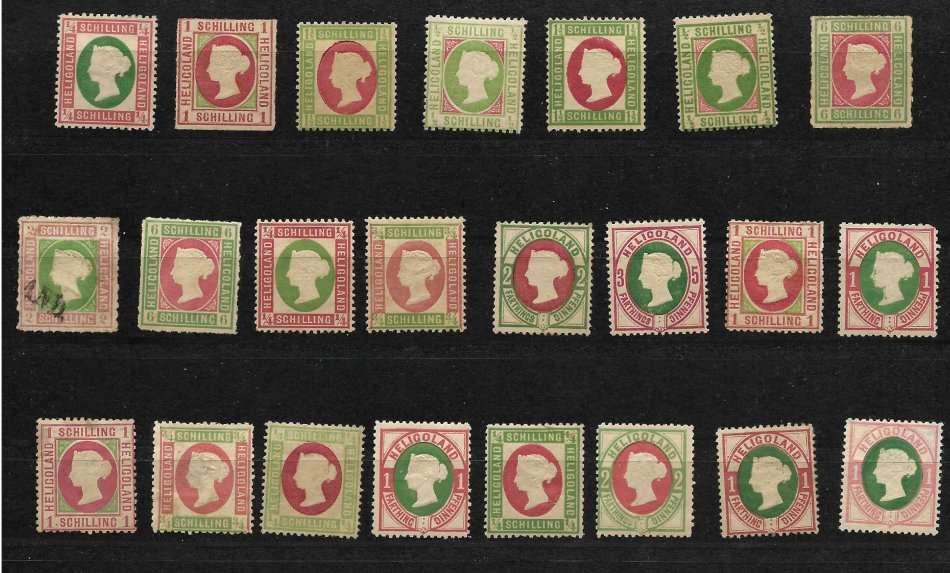 HELIGOLAND    UNCHECKED MINT LOT SUPER HIGH VALUE                                       £1000