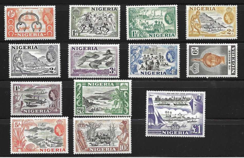 NIGERIA  QEII COMPLETE  SET UP TO £1