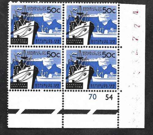 REPUBLIC OF SOUTH AFRICA    50c Control Block SACC 218