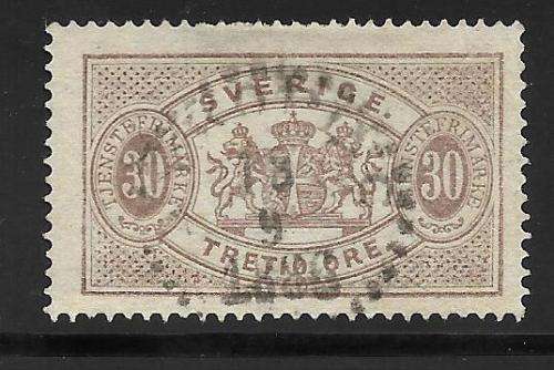 SWEDEN 1874 OFFICIALS