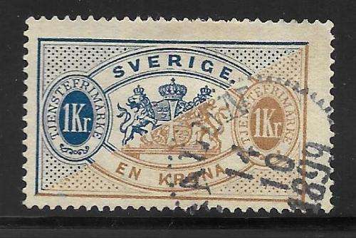 SWEDEN 1874 OFFICIALS