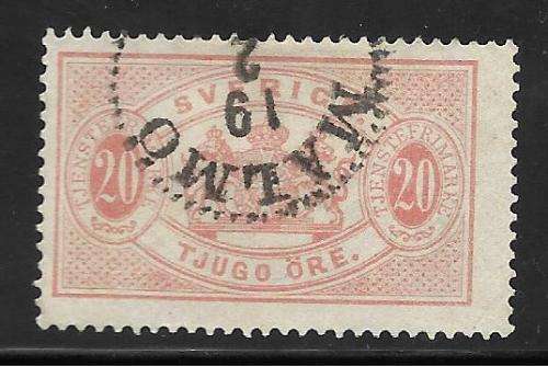 SWEDEN 1874 OFFICIALS