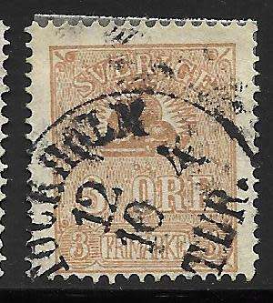 SWEDEN 1858 HIGH VALUE