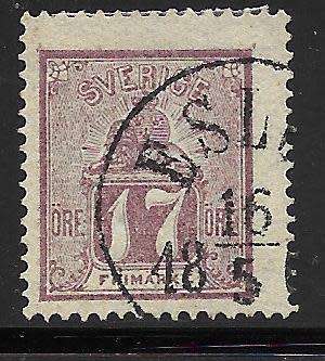 SWEDEN 1858 HIGH VALUE