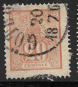 SWEDEN 1858 HIGH VALUE