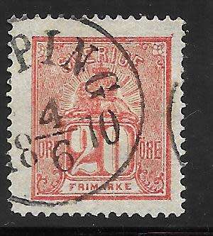 SWEDEN 1858 HIGH VALUE