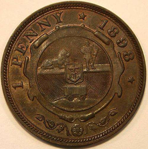 1898 ZAR 1 PENNY MS