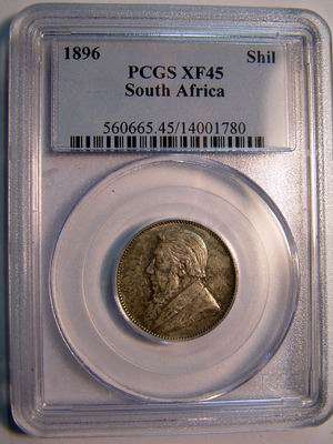 CraZy @R1---1896 1 SHILLING NGC XF45!!! VERY SCARCE COIN