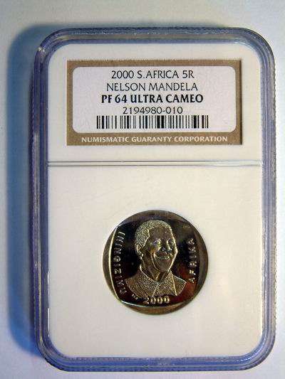 Nelson Mandela PF 64 NGC ULTRA CAMEO R5 Crazy 1 Day Auction @ R1 Start