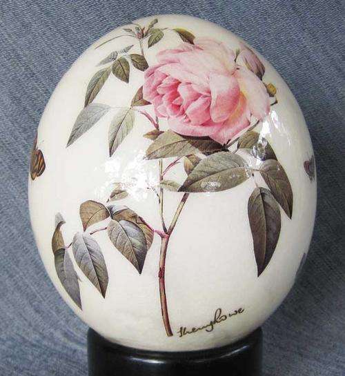 Decoupage Ostrich egg